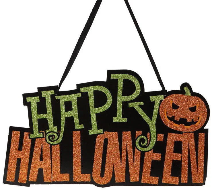 Cartel Happy Halloween de Decoración Halloween Atosa